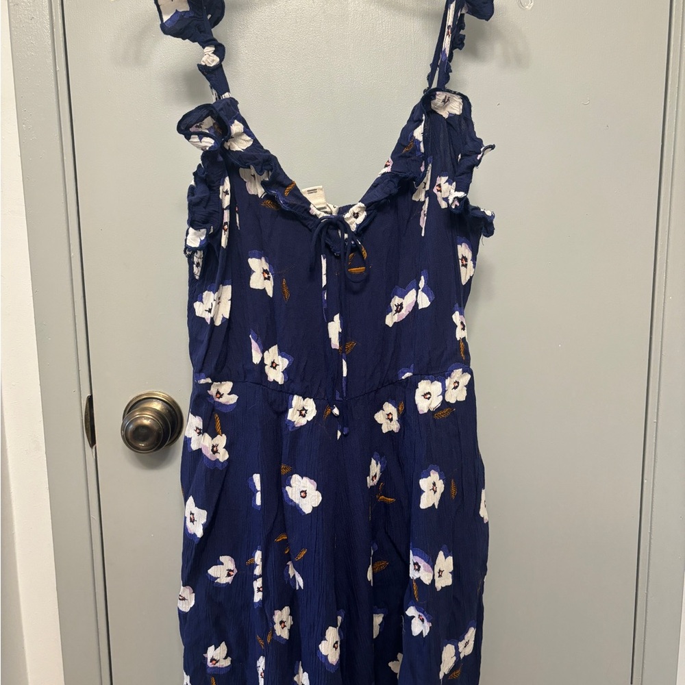 Floral Navy Blue Sundress